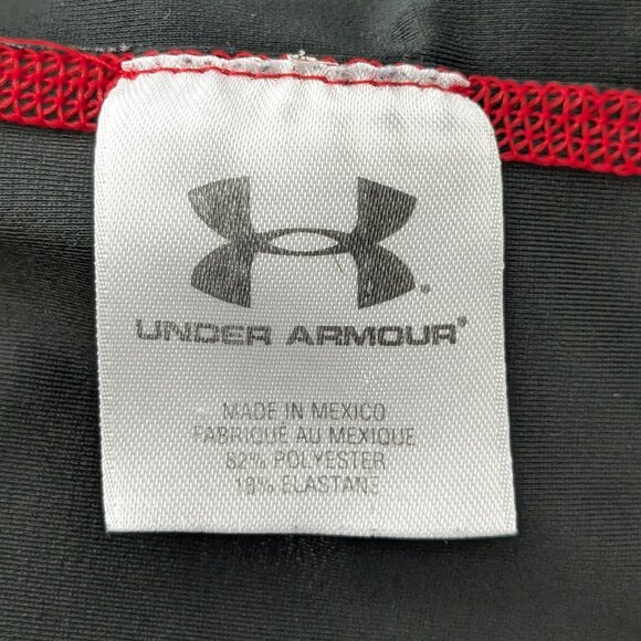 UNDER ARMOUR Boy's Athletic T-Shirts Size L Black/Red - Picture 8 of 8